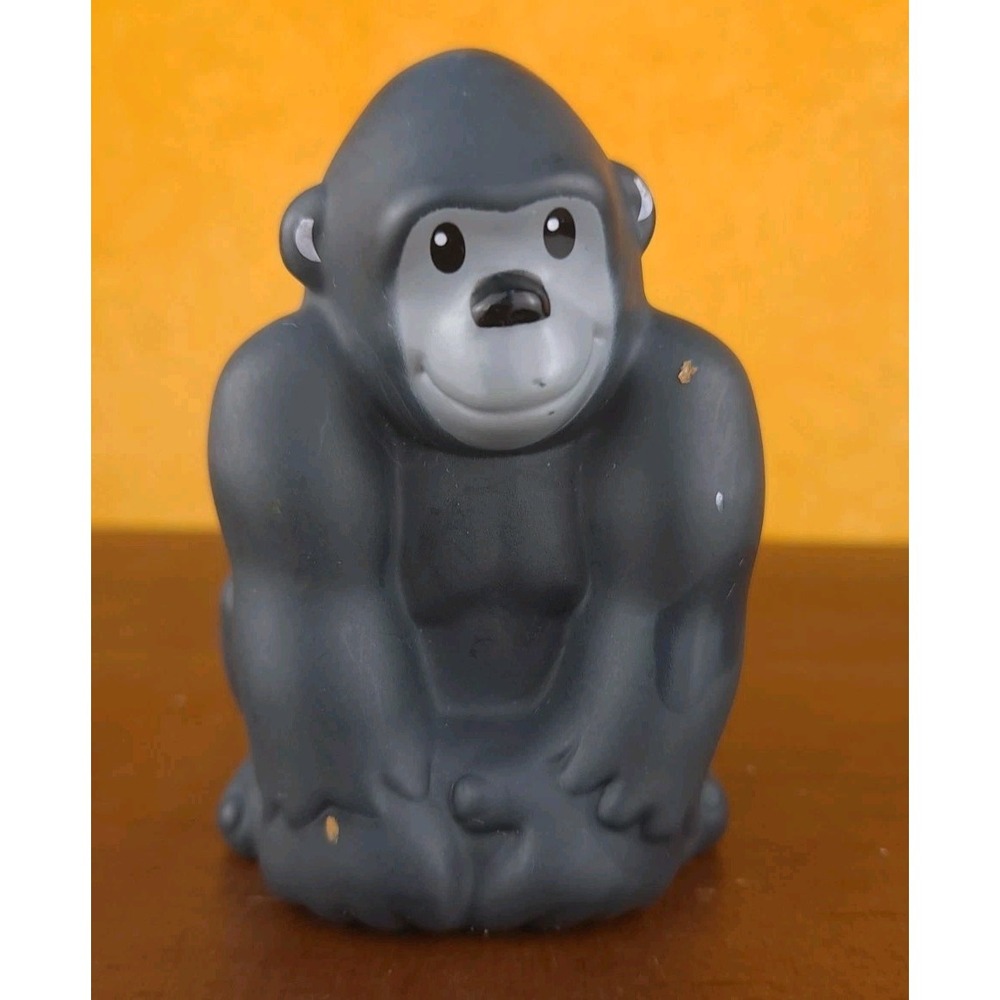 Fisher Price Little People 2014 GORILLA Black And Gray‎ Pre-owned